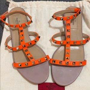 Valentino Rock Stud Sandals 🧡